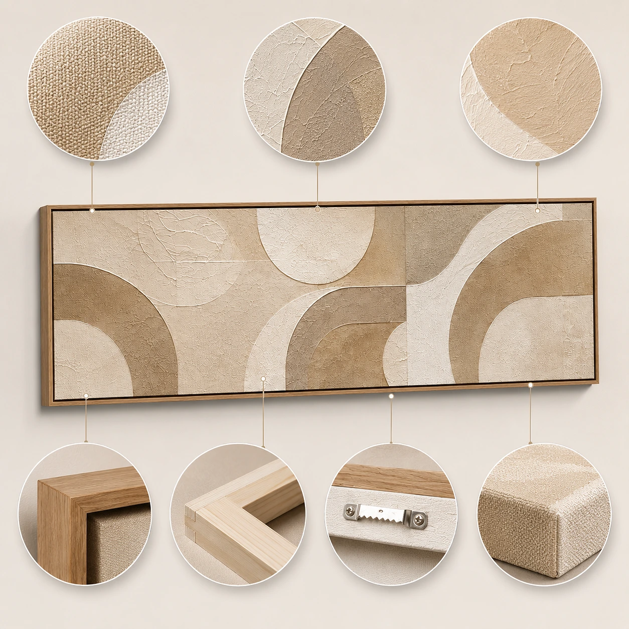 Large Horizontal Minimalist Wall Art For Living Room