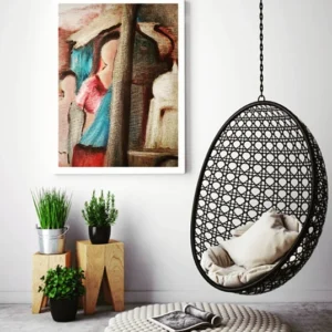Abstract Figurative Expressionist Painting Wall Art - Modern Canvas Print