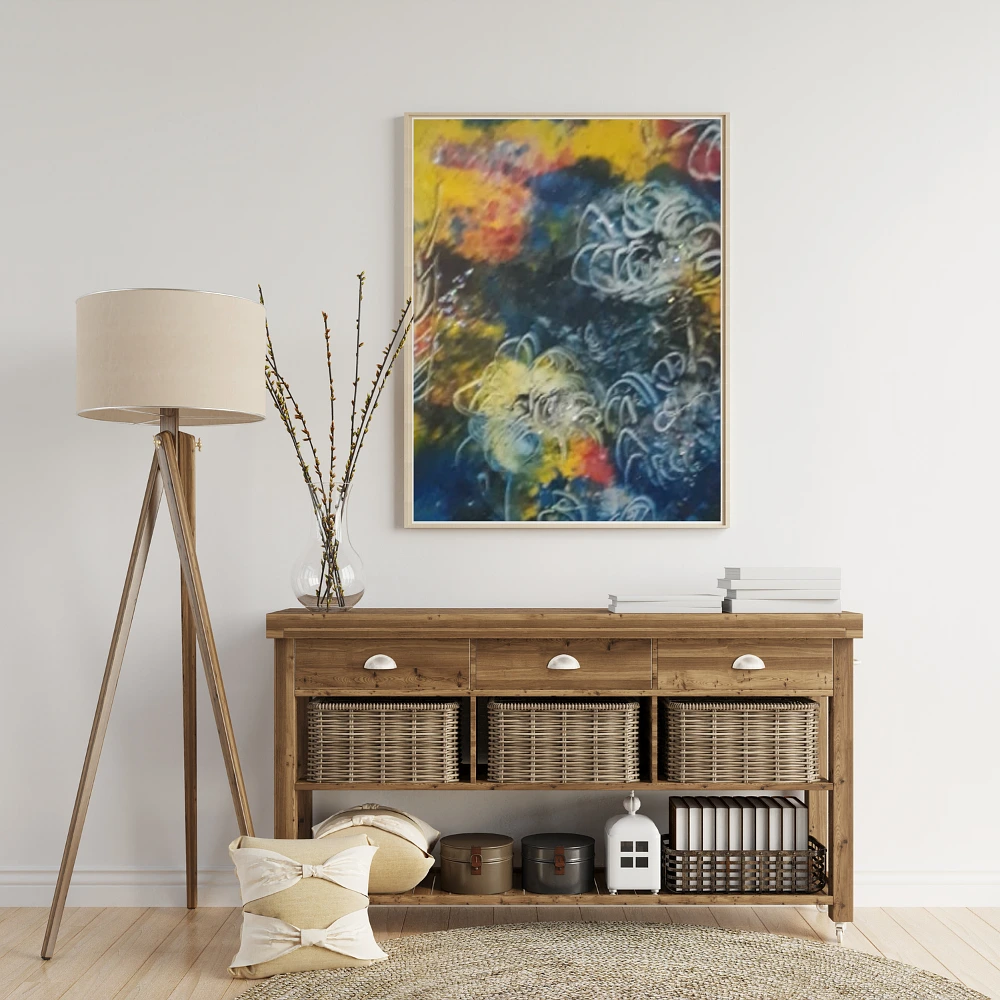 Modern Abstract Expressionist Painting Wall Art